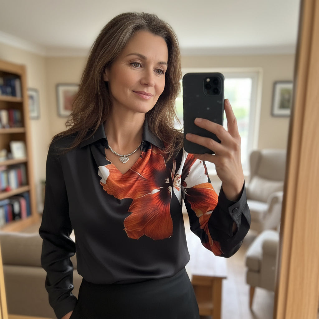 Melo | Luxury Satin Blouse