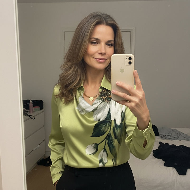 Melo | Luxury Satin Blouse