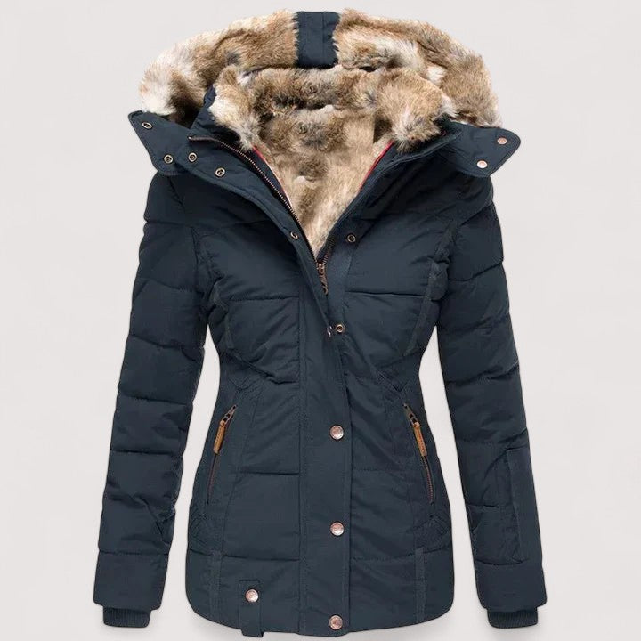 Marylin | Warm Winter Coat with Fur Lining