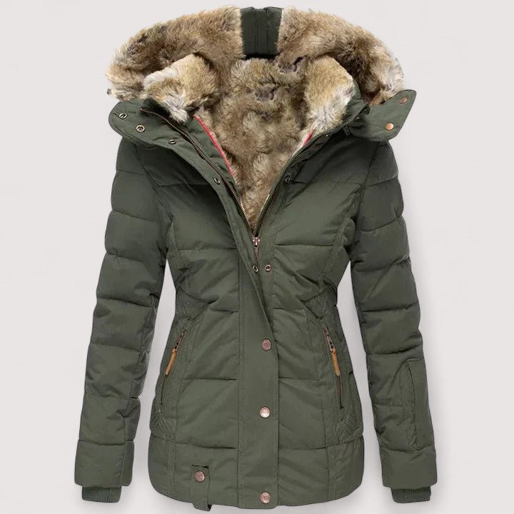Marylin | Warm Winter Coat with Fur Lining